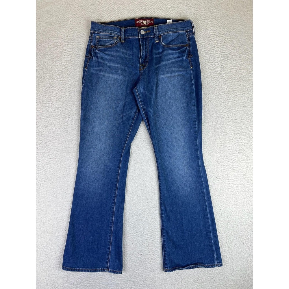 Lucky Brand Sofia Boot Ankle Jeans Womens 10/30 Med Wash Mid Rise Stretch Denim